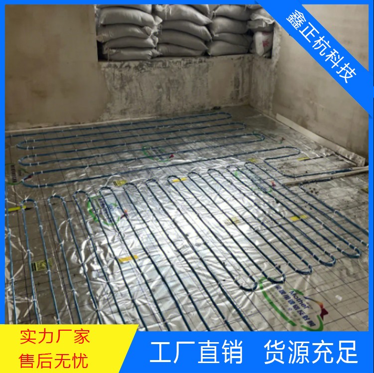 农村平房电地热/电地暖安装施工现场